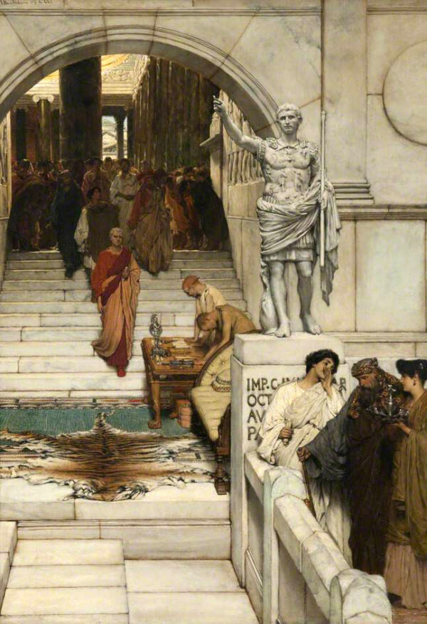 Una audiencia en casa de Agrippa – Lawrence Alma-Tadema Lawrence Alma-Tadema mx.artemisreproduction.com