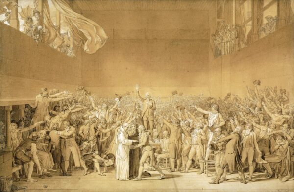 El juramento de la cancha de tenis, 20 de junio de 1789 – Jacques-Louis David Jacques-Louis David mx.artemisreproduction.com