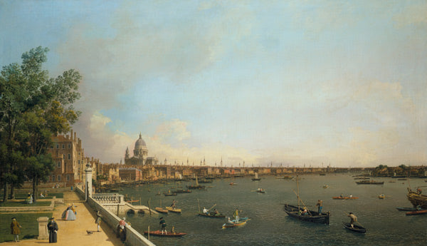 Londres. El Támesis desde la terraza de Somerset House en dirección a la ciudad – Giovanni Antonio Canal Giovanni Antonio Canal mx.artemisreproduction.com