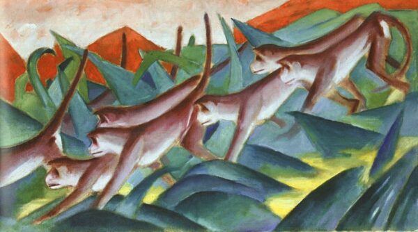 Frisa de monos – Franz Marc Franz Marc mx.artemisreproduction.com