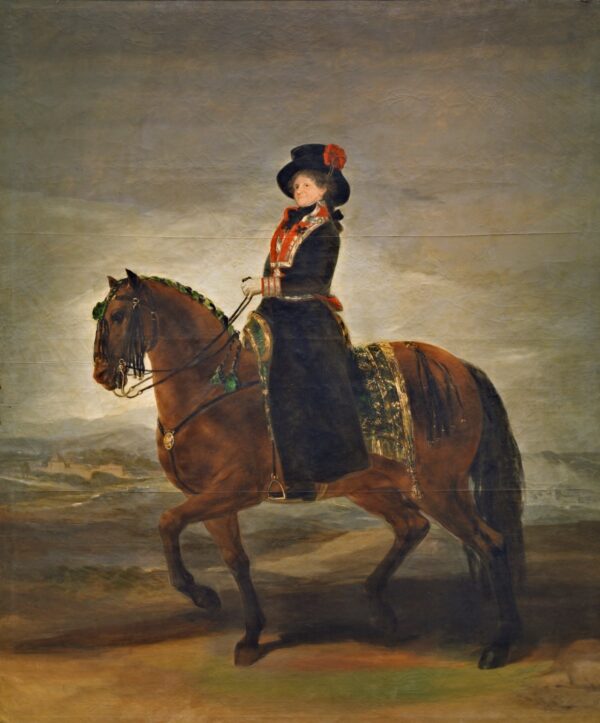 La reina María Luisa a caballo – Francisco de Goya Francisco de Goya mx.artemisreproduction.com