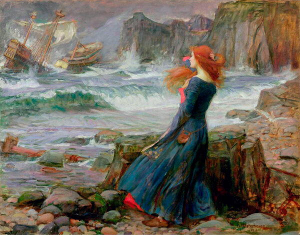 Miranda – La Tempestad 2 – John William Waterhouse John William Waterhouse mx.artemisreproduction.com