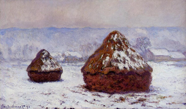 Meules, efecto de nieve de Claude Monet Claude Monet mx.artemisreproduction.com