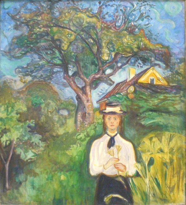 Chica bajo un manzano – Edvard Munch Edvard Munch mx.artemisreproduction.com