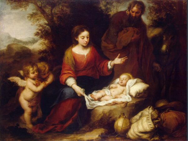 El descanso en la huida a Egipto – Bartolomé Esteban Murillo Bartolomé Esteban Murillo mx.artemisreproduction.com