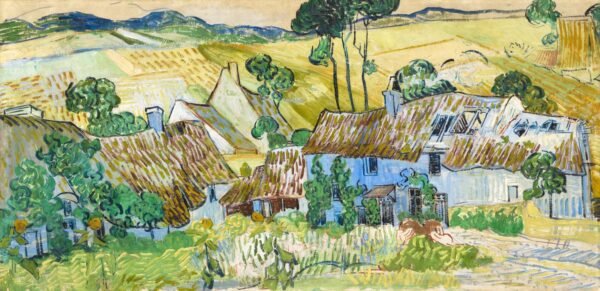 Fermes cerca de Auvers – Van Gogh Vincent Van Gogh mx.artemisreproduction.com