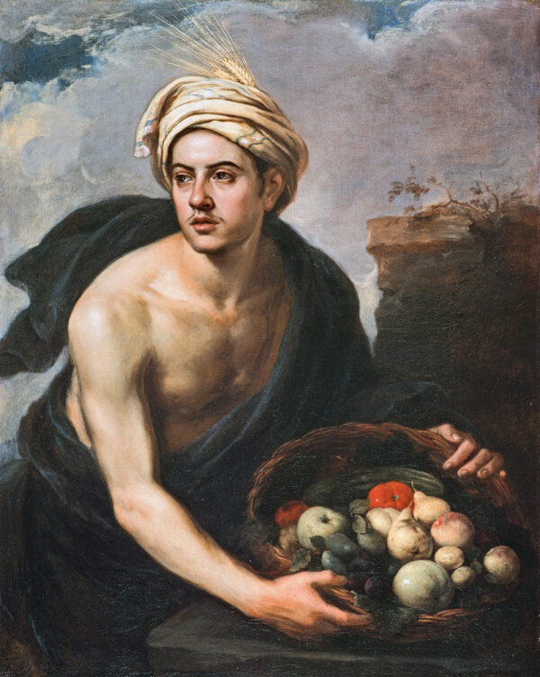 Joven con una canasta de frutas (personificación del verano) – Bartolomé Esteban Murillo Bartolomé Esteban Murillo mx.artemisreproduction.com