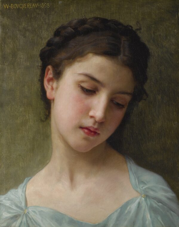 Retrato de una joven de William Bouguereau William Bouguereau mx.artemisreproduction.com