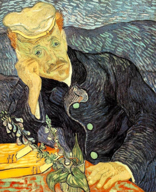 Retrato del doctor Gachet – Van Gogh Cuadros Populares mx.artemisreproduction.com