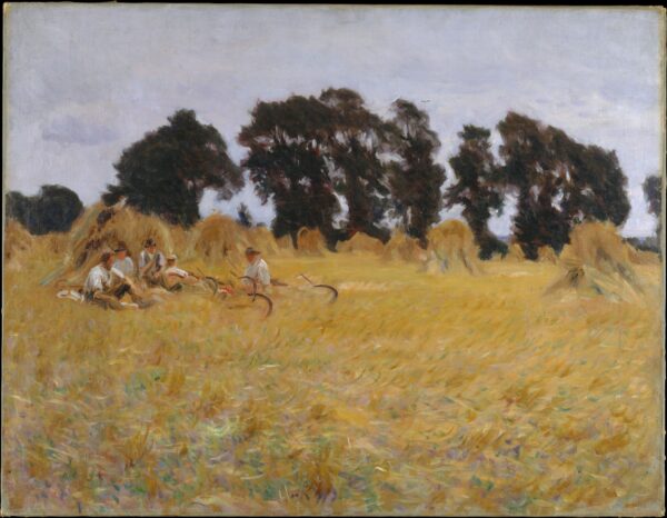 Cosechadores descansando en un campo de trigo – John Singer Sargent John Singer Sargent mx.artemisreproduction.com