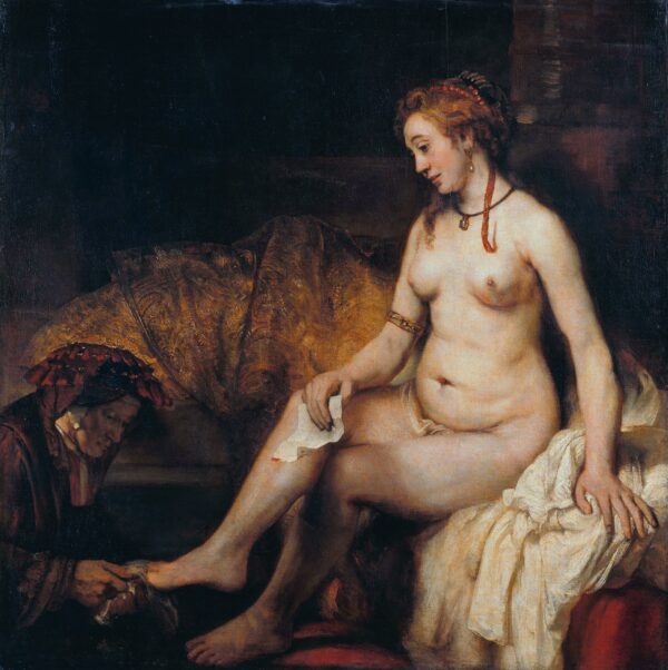 Bethsabé en el baño sosteniendo la carta de David – Rembrandt van Rijn Rembrandt van Rijn mx.artemisreproduction.com