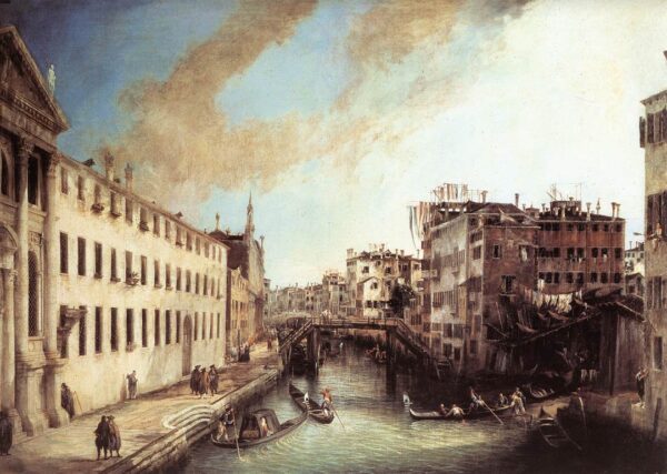 Vista de Venecia: Río de los Mendicantes – Giovanni Antonio Canal Giovanni Antonio Canal mx.artemisreproduction.com