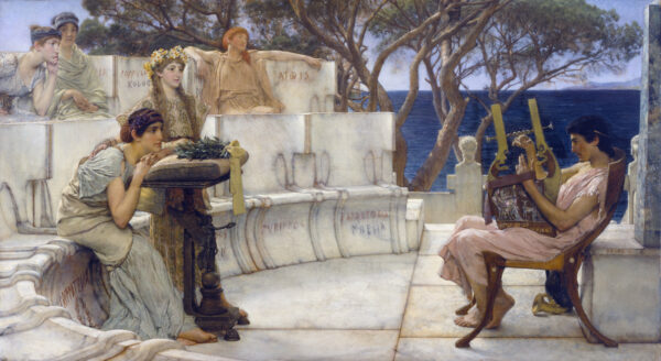 Saffo y Alceo – Lawrence Alma-Tadema Lawrence Alma-Tadema mx.artemisreproduction.com