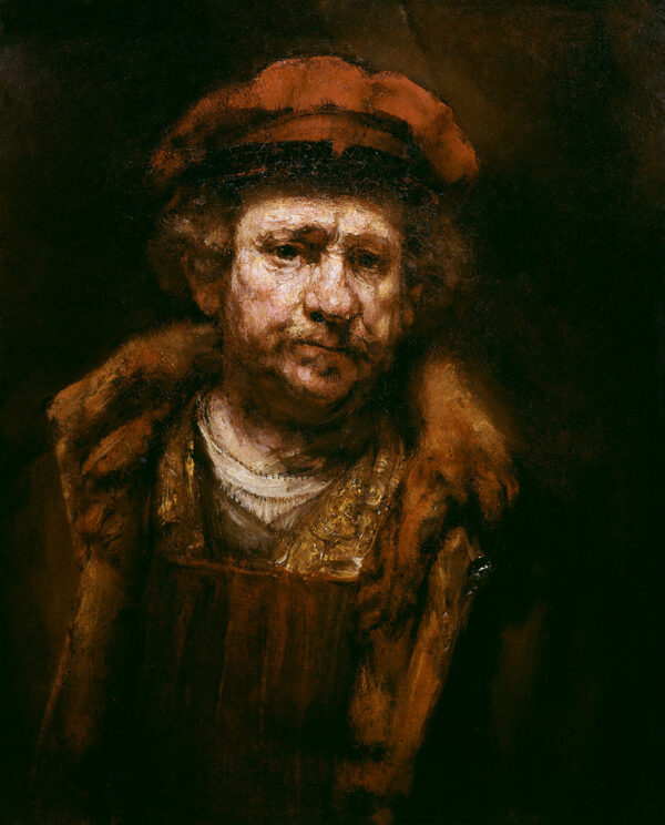 Autorretrato con un gorro rojo – Rembrandt van Rijn Rembrandt van Rijn mx.artemisreproduction.com