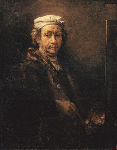 Autorretrato frente al caballete – Rembrandt van Rijn Rembrandt van Rijn mx.artemisreproduction.com