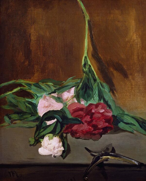 Tige de pivoines y tijeras de podar – Edouard Manet Édouard Manet mx.artemisreproduction.com