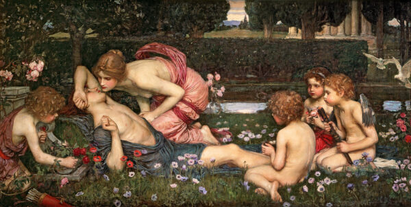 El Despertar de Adonis – John William Waterhouse Cuadros Populares mx.artemisreproduction.com