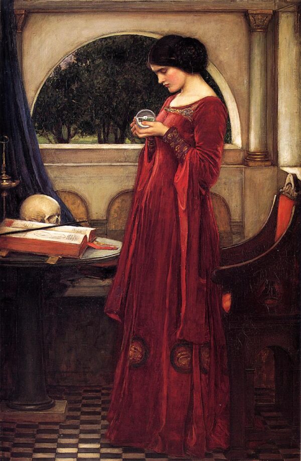 La Bola de Cristal – John William Waterhouse John William Waterhouse mx.artemisreproduction.com