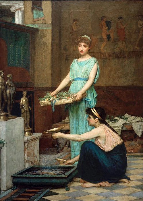 Los dioses del hogar – John William Waterhouse John William Waterhouse mx.artemisreproduction.com