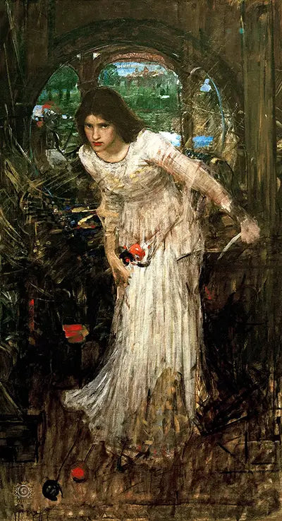 La Dama de Shalott – John William Waterhouse John William Waterhouse mx.artemisreproduction.com