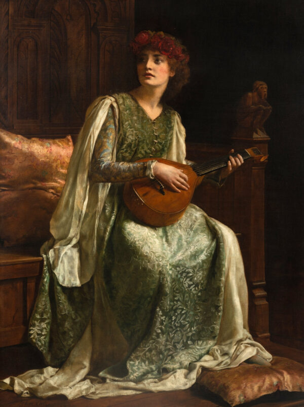 El intérprete de laúd – John Collier John Collier mx.artemisreproduction.com