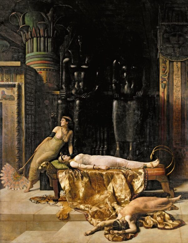 La muerte de Cleopatra de John Collier Cuadros Populares mx.artemisreproduction.com