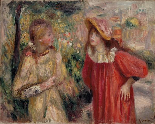 Conversación entre chicas – Pierre-Auguste Renoir Pierre-Auguste Renoir mx.artemisreproduction.com