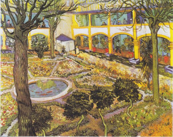 El jardín del hospital en Arles – Van Gogh Vincent Van Gogh mx.artemisreproduction.com