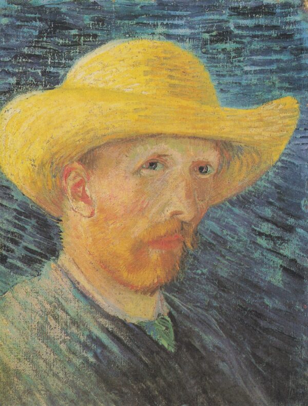 Autorretrato con sombrero de paja – Van Gogh Serie de autorretratos de Vincent van Gogh mx.artemisreproduction.com