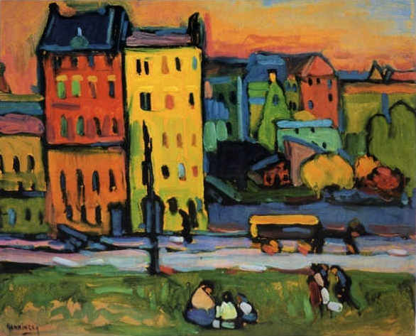 Casas en Múnich – Vassily Kandinsky Vasili Kandinski mx.artemisreproduction.com