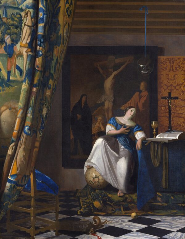 La Alegoría de la Fe – Johannes Vermeer Johannes Vermeer mx.artemisreproduction.com