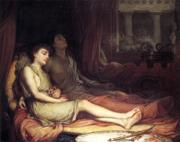 El sueño y su medio hermano la muerte – John William Waterhouse John William Waterhouse mx.artemisreproduction.com