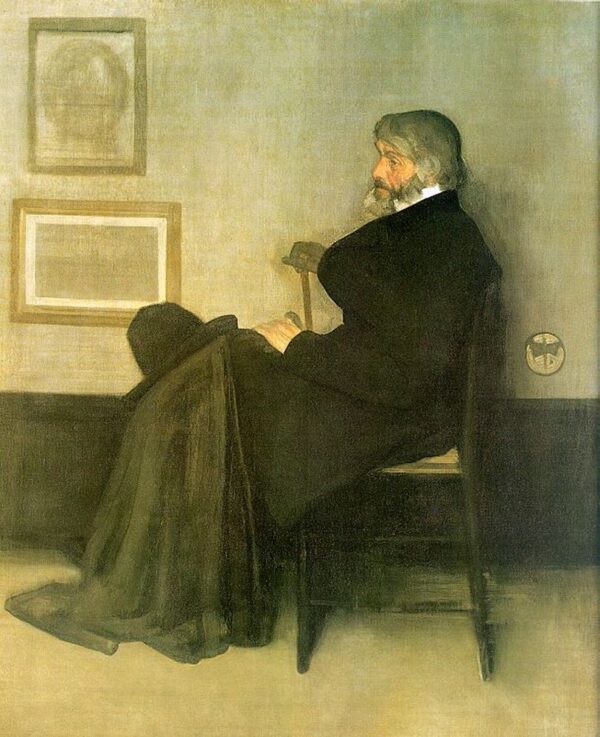 Arreglo en gris y negro, n° 2: Retrato de Thomas Carlyle – James Abbott McNeill Whistler James Abbott McNeill Whistler mx.artemisreproduction.com