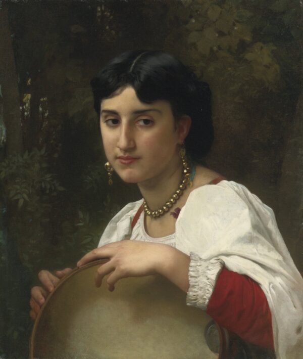 Mujer italiana con pandereta – William Bouguereau William Bouguereau mx.artemisreproduction.com