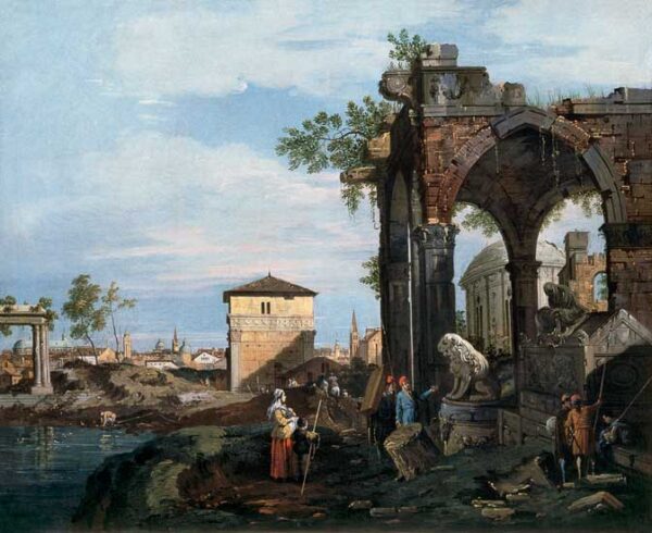 Canaletto, Capricho y ruinas clásicas – Giovanni Antonio Canal Giovanni Antonio Canal mx.artemisreproduction.com