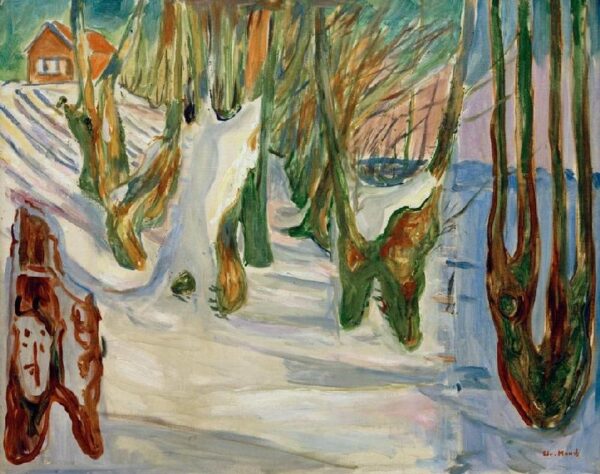 Viejos árboles (Invierno, Ekely) – Edvard Munch Edvard Munch mx.artemisreproduction.com