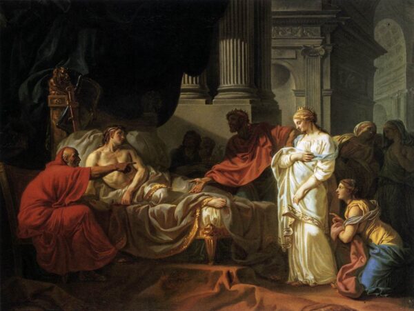 Antioquía y Estratónica – Jacques-Louis David Jacques-Louis David mx.artemisreproduction.com