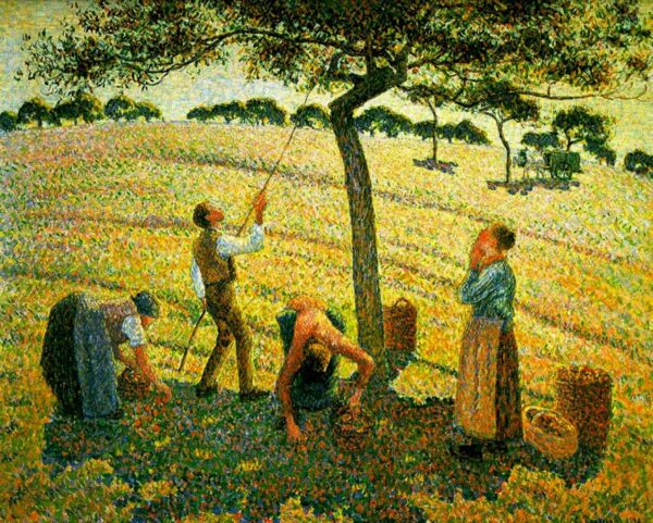 Recolección de manzanas en Eragny-sur-Epte – Camille Pissarro Camille Pissarro mx.artemisreproduction.com