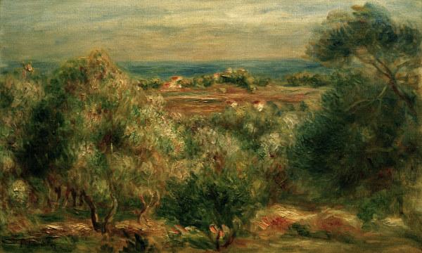 Vista del mar desde Haut-Cagnes – Pierre-Auguste Renoir Pierre-Auguste Renoir mx.artemisreproduction.com