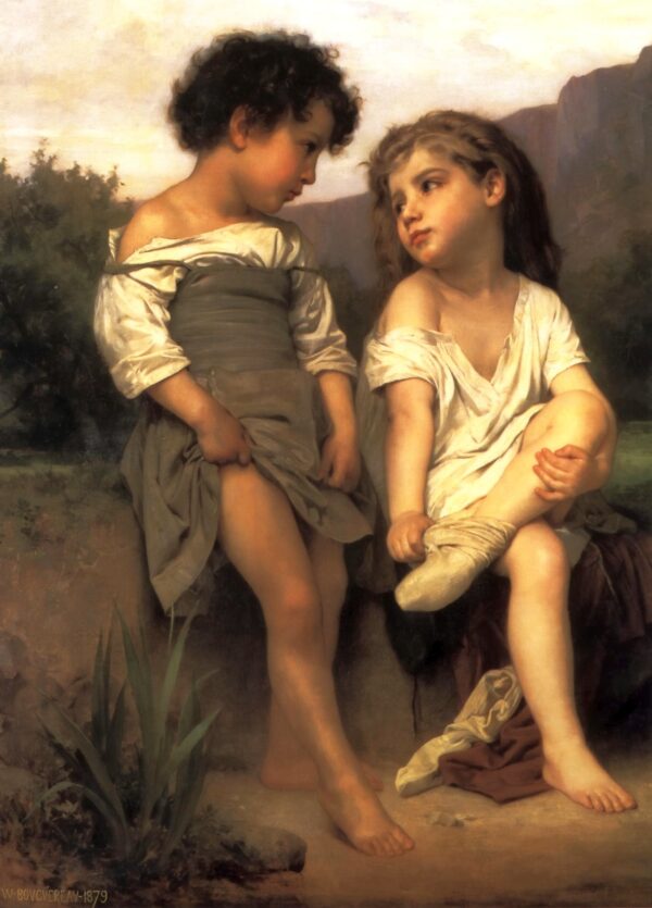 Al borde del arroyo – William Bouguereau William Bouguereau mx.artemisreproduction.com