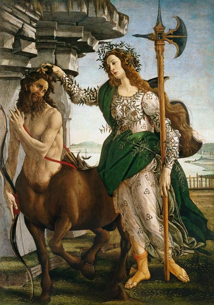 Atenea y el Centauro – Sandro Botticelli Sandro Botticelli mx.artemisreproduction.com