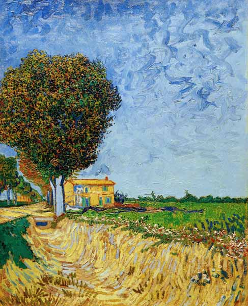 Avenida cerca de Arles – Van Gogh Vincent Van Gogh mx.artemisreproduction.com