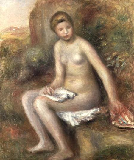 Baño en una roca – Pierre-Auguste Renoir Pierre-Auguste Renoir mx.artemisreproduction.com