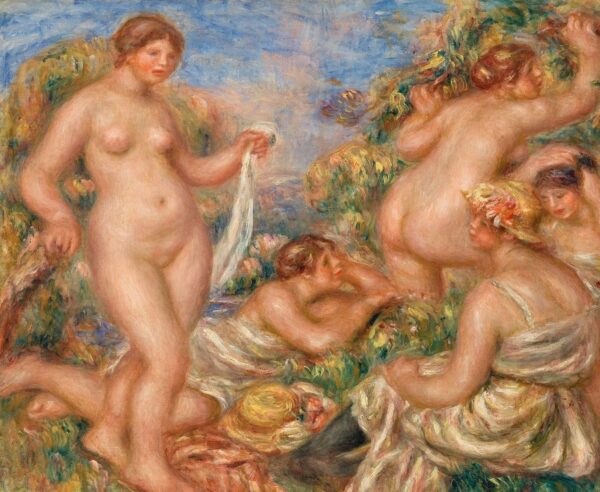 Composición, cinco bañistas – Pierre-Auguste Renoir Pierre-Auguste Renoir mx.artemisreproduction.com