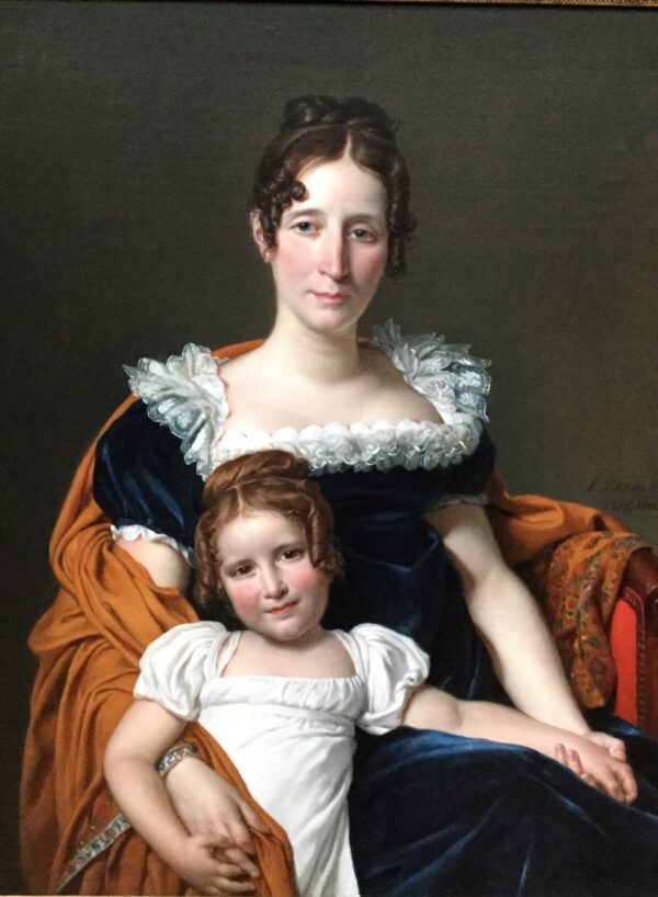 Retrato de la Condesa Vilain XIV y de su hija – Jacques-Louis David Jacques-Louis David mx.artemisreproduction.com