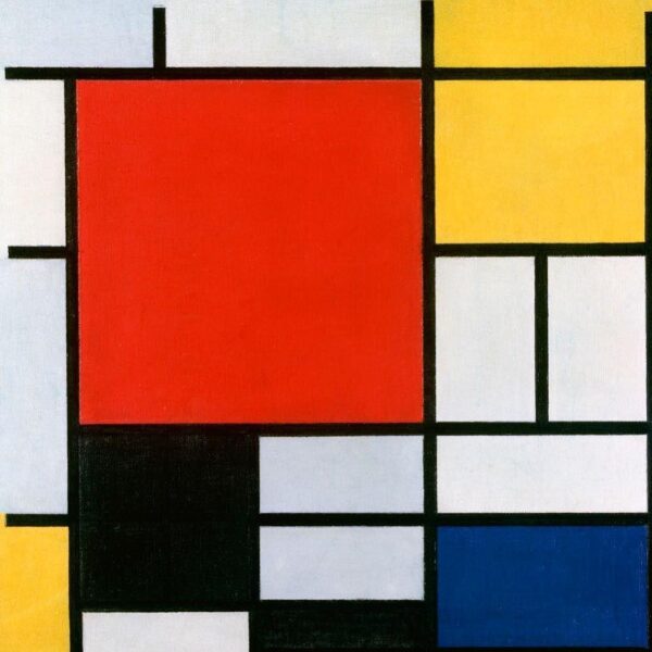 Composición II en rojo, azul y amarillo – Mondrian Cuadros Populares mx.artemisreproduction.com