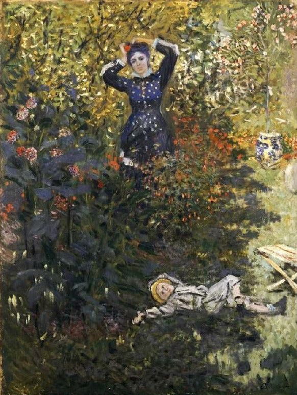 Camille y Jean Monet en el jardín de Argenteuil – Claude Monet Claude Monet mx.artemisreproduction.com