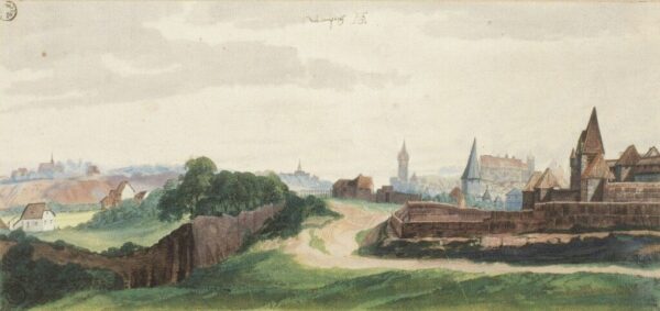 Vista de la ciudad de Nuremberg desde el oeste – Albrecht Dürer Albrecht Dürer mx.artemisreproduction.com