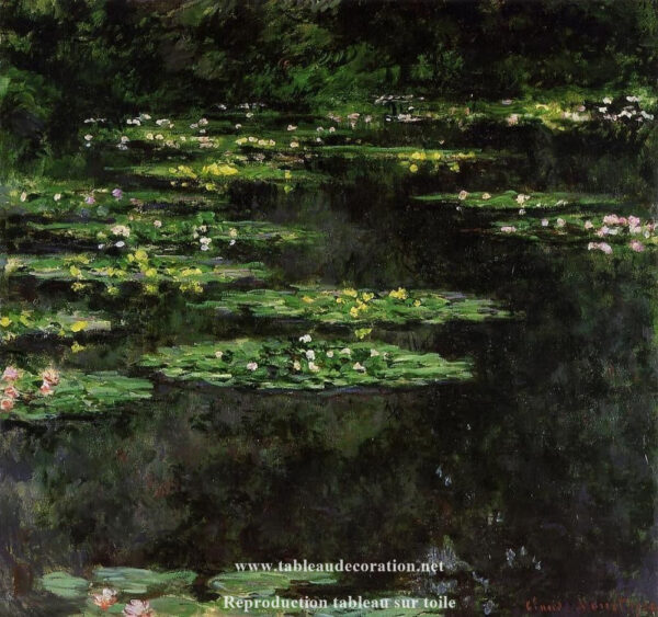 Ninfeas negros – Cuadro de Monet Claude Monet mx.artemisreproduction.com