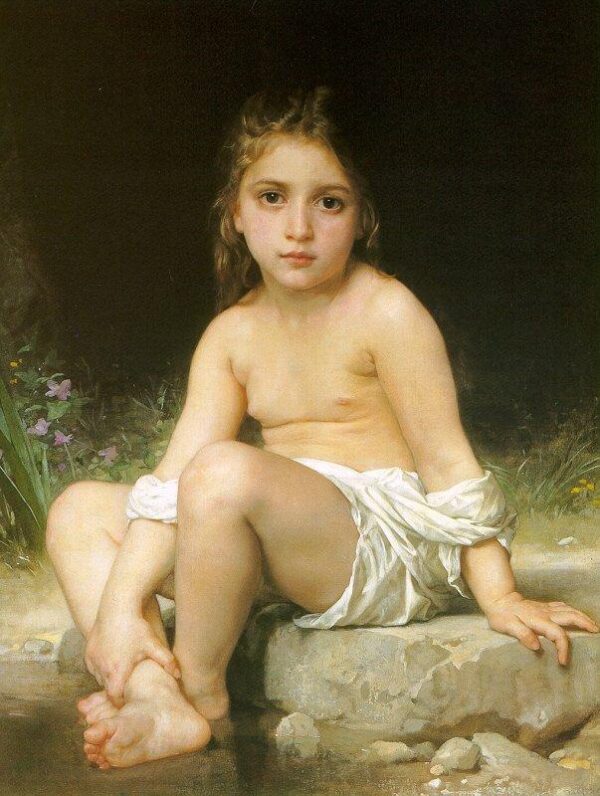 Niño en el baño – William Bouguereau William Bouguereau mx.artemisreproduction.com